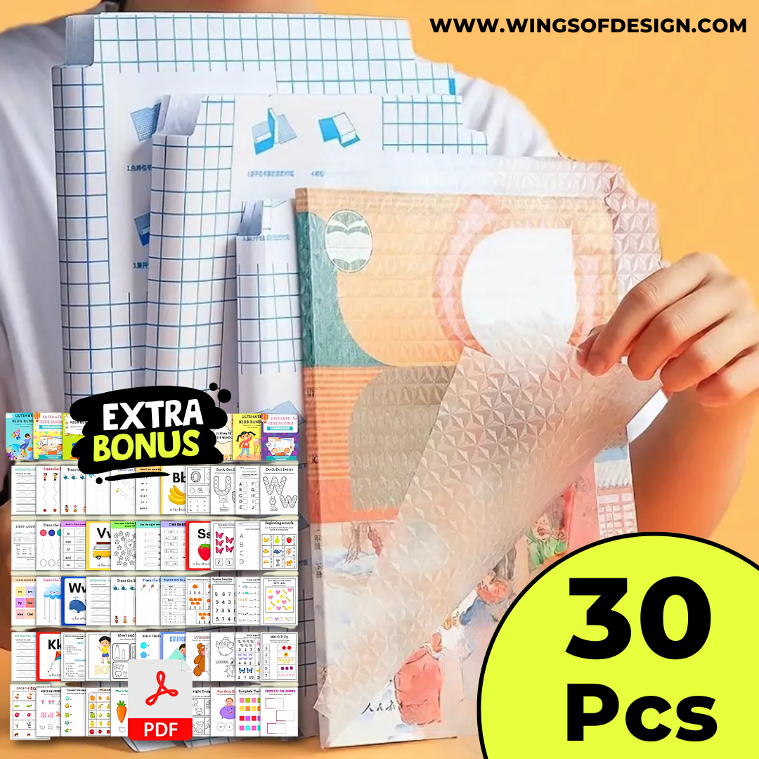 ClearShield™ Self-Adhesive Book Covers (Pack of 30)