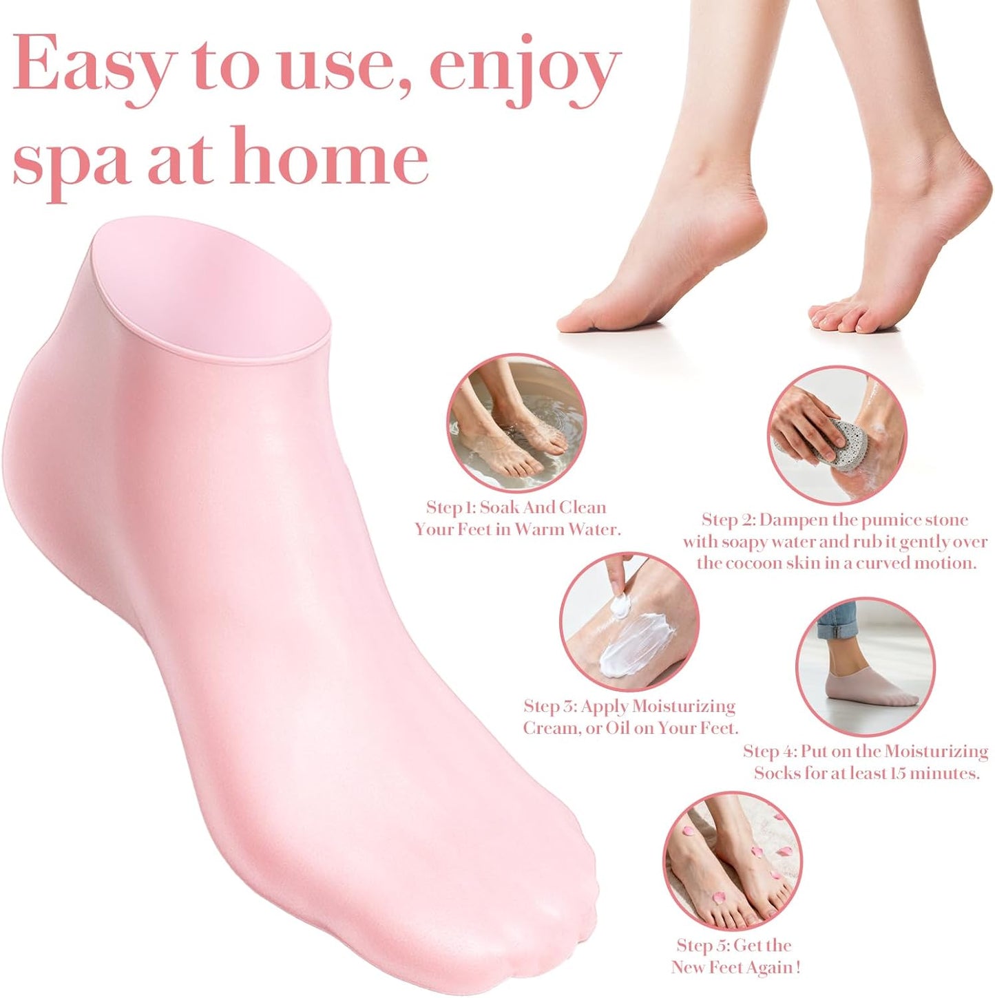 HeloSoft™ Gel Heel Socks