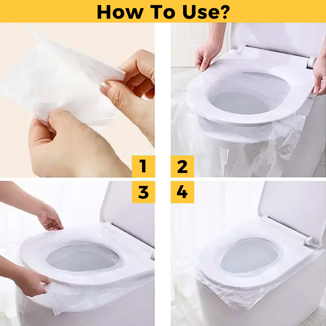 Disposable Toilet Seat Covers - Pack of 50