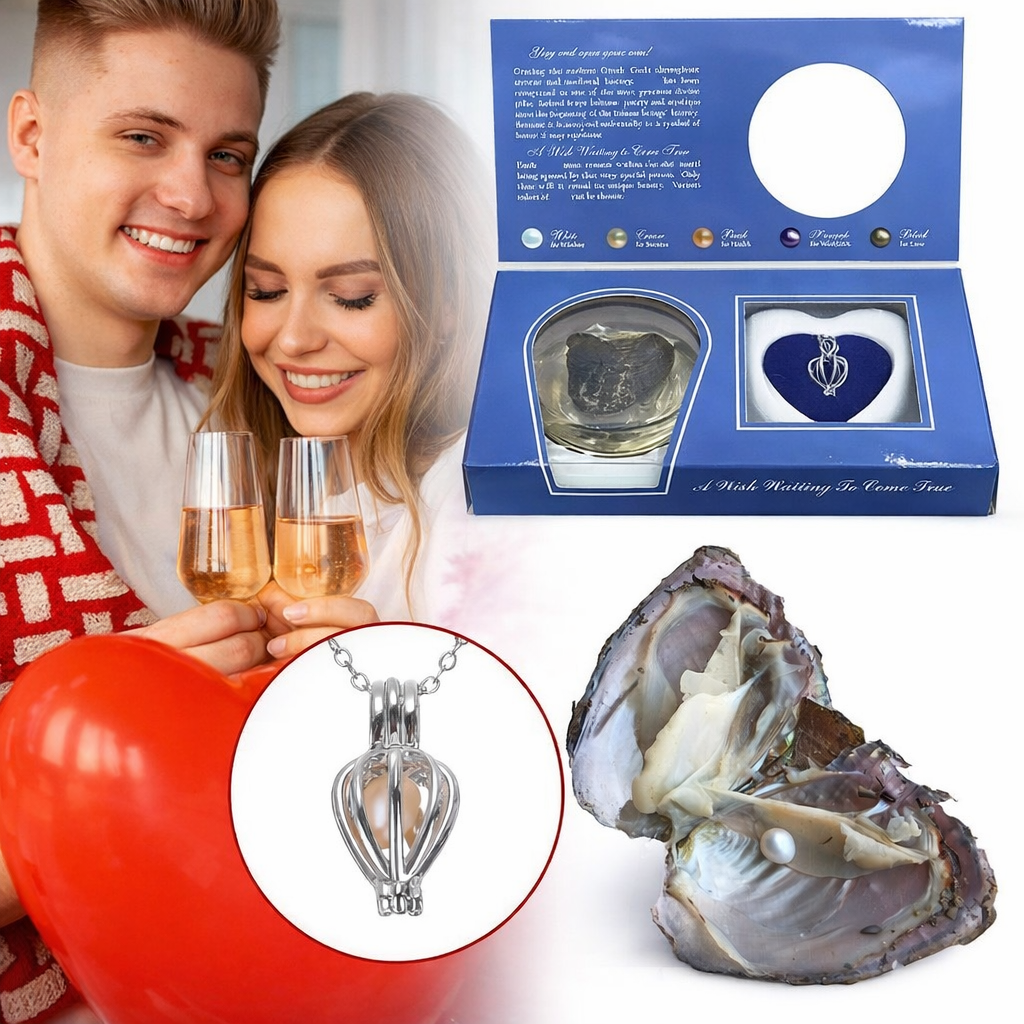 Freshwater Shell Canned Oyster – Ocean Love Real Pearl Necklace Set