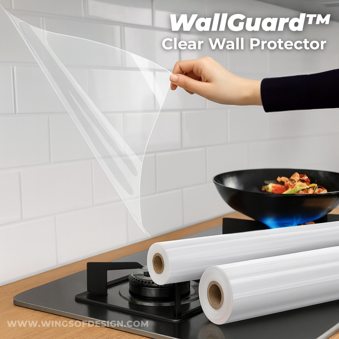 WallGuard™ Clear Wall Protector (Buy 1 Get 1 Free) – Wings of Design