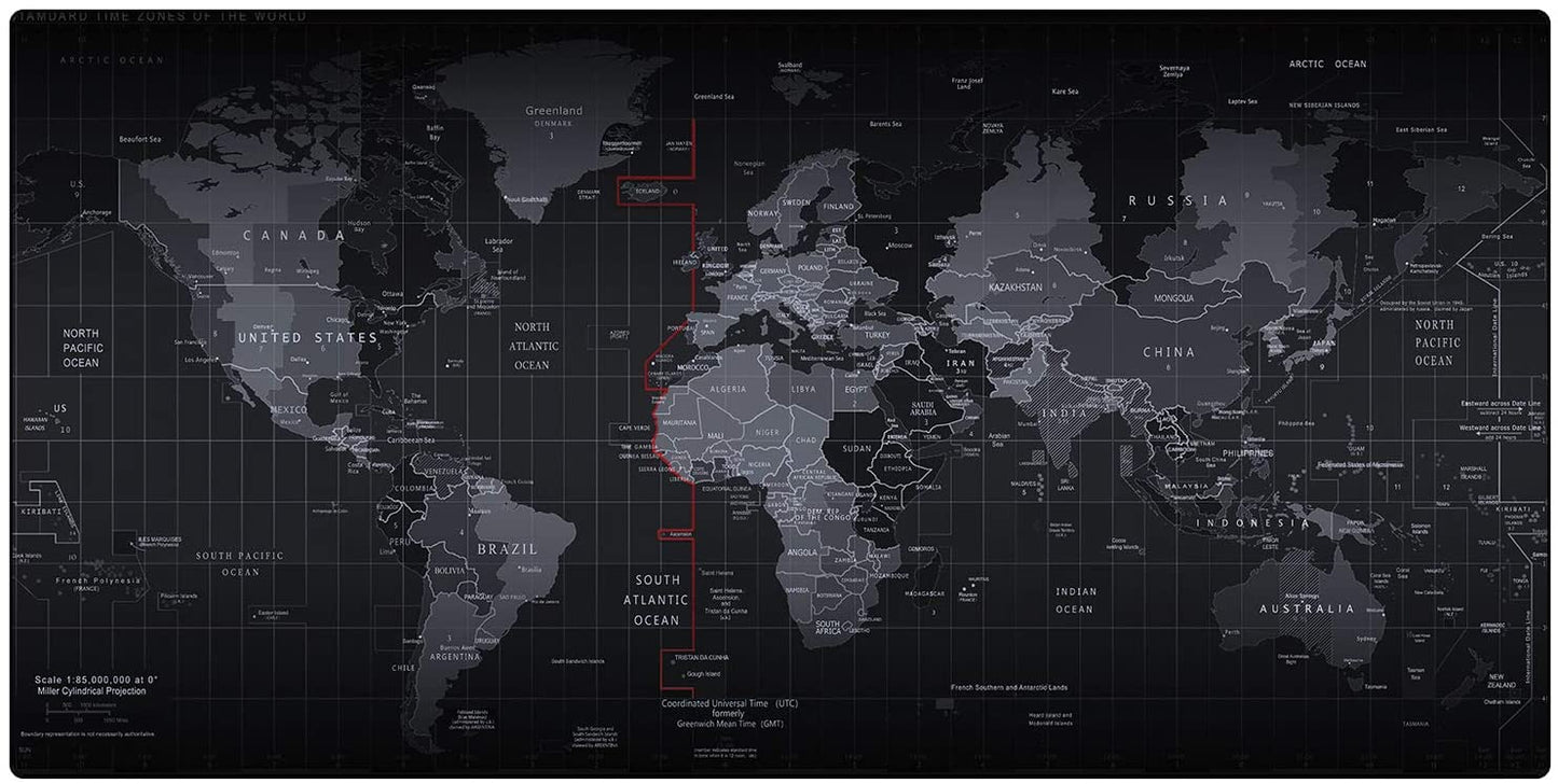 World Map Desk Mat