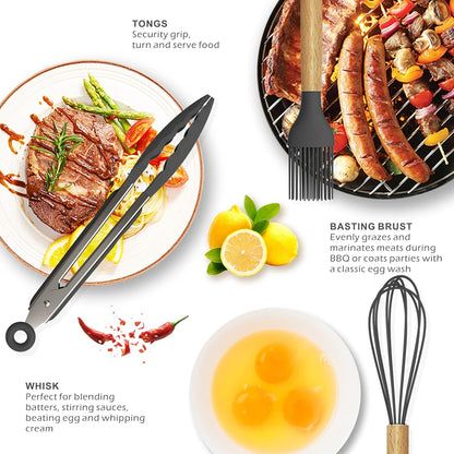 11 PCS Silicone Cooking Utensils Set