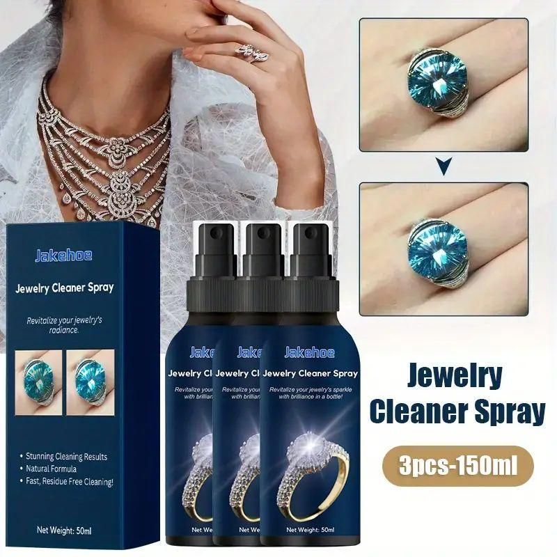 Jewelry Cleaner Spray for Metal Gold Gemstones (Pack of 2)