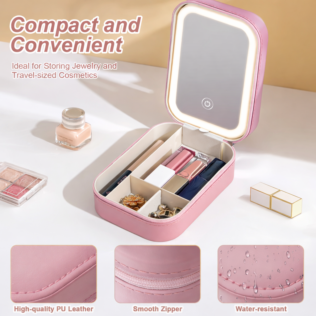LumiVault™ LED Makeup Vanity with Mirror