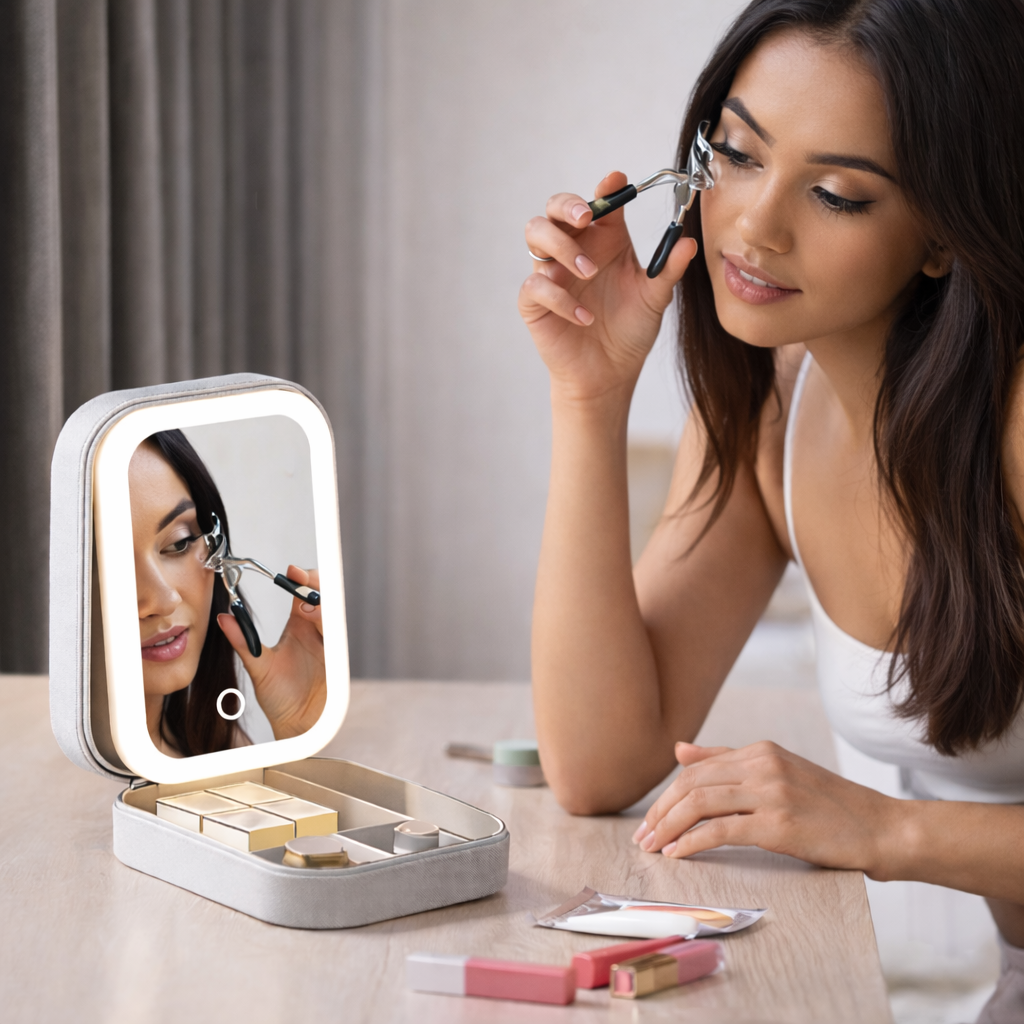 LumiVault™ LED Makeup Vanity with Mirror