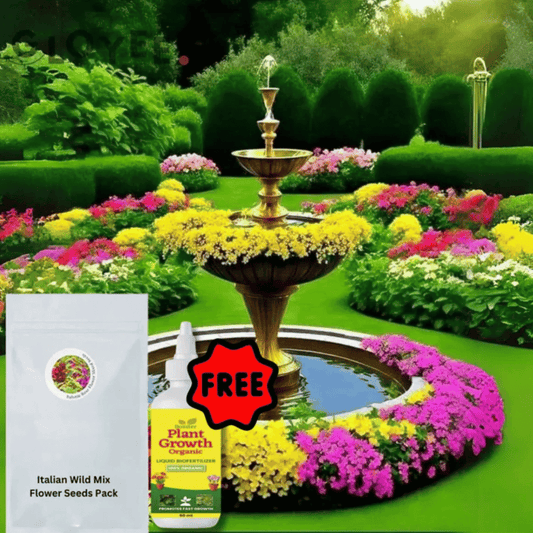 Premium Flower Seeds (Pack of 100) + FREE Plant Growth Supplement