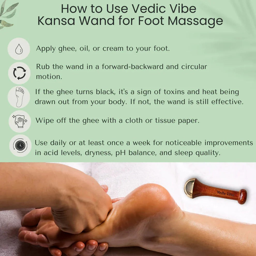 Kansa Wand: The Ancient Ayurvedic Face & Foot Detox Tool