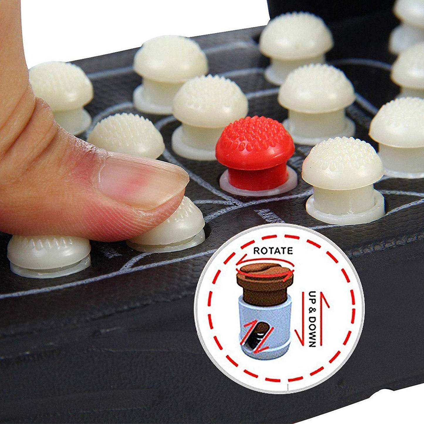 Men's and Women's Acupressure Massage Slippers Leg Foot Massager Paduka(Free Size)